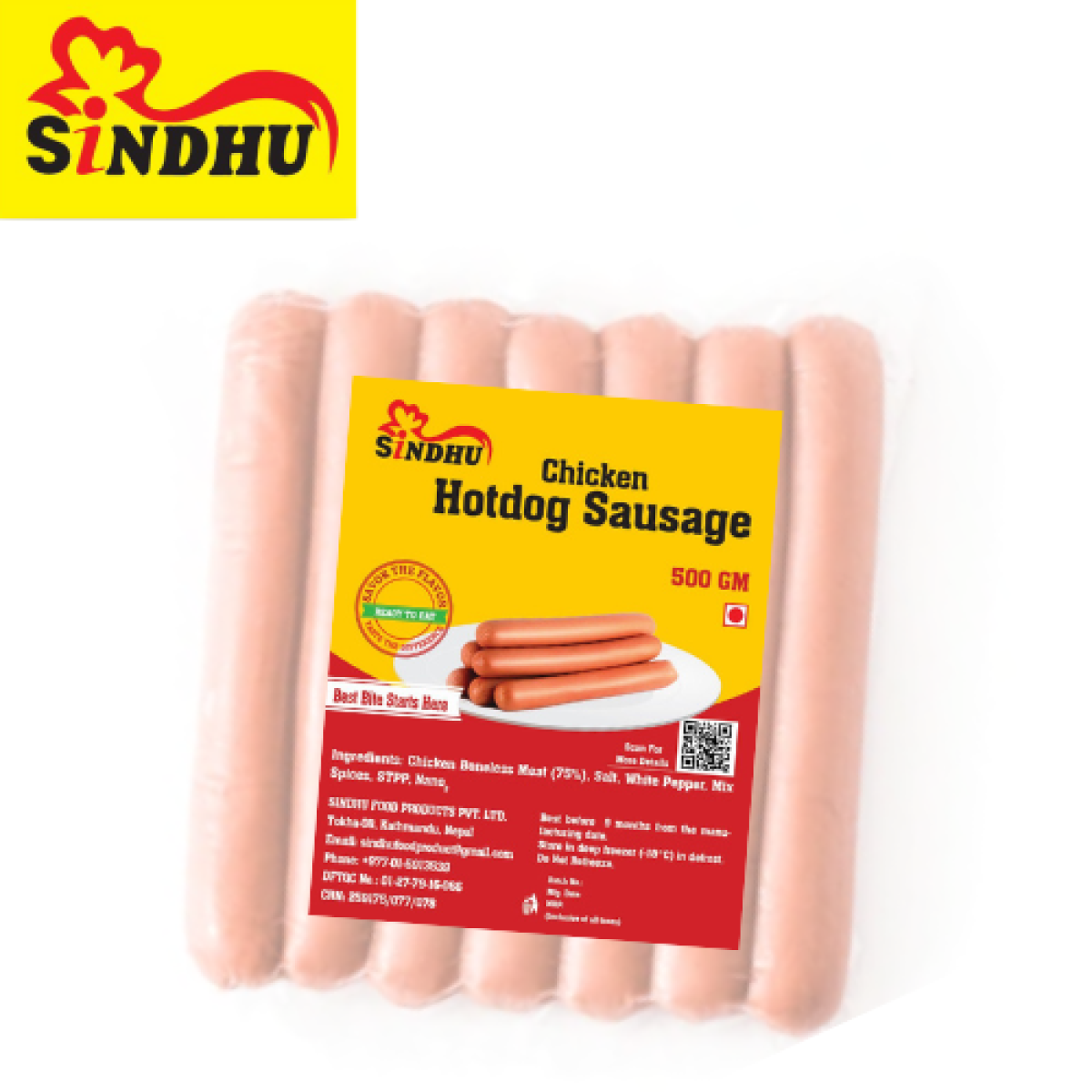 Chicken  sausage Hotdog 500gm
